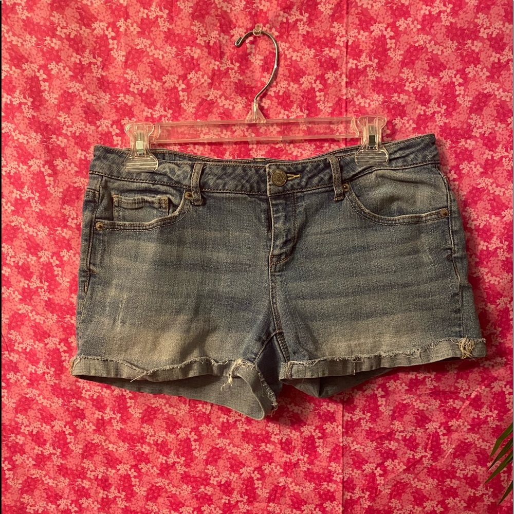 🩳Aeropostale Blue Jean Shorts Size Midi 8